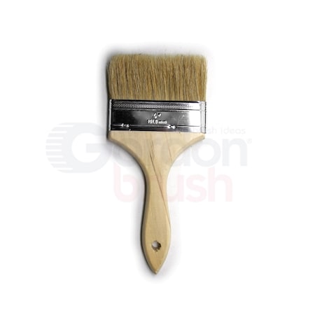 Gordon Brush 4 Natural Bristle and Wood Handle Chip Brush, PK12 TA640